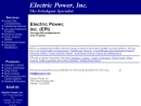 Website Snapshot of ELECTRIC POWER INC