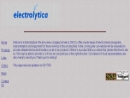 Website Snapshot of ELECTROLYTICA INC