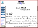 Website Snapshot of Electrom Instruments Corp.