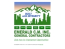 Website Snapshot of EMERALD CONSTRUCTION MANAGEMENT INC