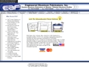 Website Snapshot of Engineered Aluminum Fabricator