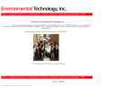 Website Snapshot of ENVIRONMENTAL TECHNOLOGY