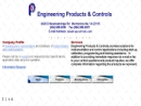 Website Snapshot of ENGINEERING PRODUCTS & CONTRLS