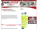 Website Snapshot of Epic Industries