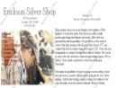 Website Snapshot of Erickson Silver Shop