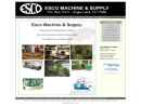 Website Snapshot of Esco Machine & Supply