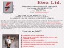 Website Snapshot of Etex Ltd.
