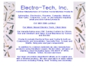 Website Snapshot of Electro-Tech, Inc.