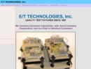 Website Snapshot of E T Technologies, Inc.