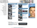 Website Snapshot of ETYMOTIC RESEARCH INC