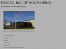 Website Snapshot of Exacto, Inc. Of South Bend