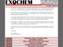 Website Snapshot of Exochem Corp.