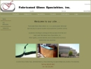 Website Snapshot of Fabricated Glass Specialties