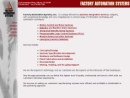 Website Snapshot of FACTORY AUTOMATION SYSTEMS INC