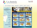 Website Snapshot of F. A. Daniels