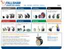 Website Snapshot of Fallshaw Wheels & Casters