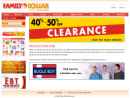 Website Snapshot of Family Dollar Stores of MO