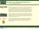 Website Snapshot of Financial Asset Management