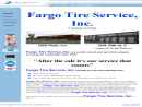 Website Snapshot of FARGO TIRE SERVICE INC