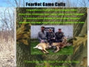 Website Snapshot of Fearnot Game Calls