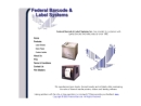 Website Snapshot of Federal Barcode Systems/Film Masters