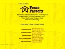 Website Snapshot of Fence Factory, Inc.