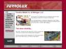 Website Snapshot of Ferrolux Metals Co.