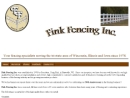 Website Snapshot of Fink's Fencing, Inc.