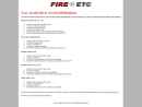 Website Snapshot of FIRE ETC