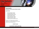 Website Snapshot of Fisher Hydraulics