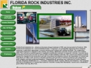 Website Snapshot of FLORIDA ROCK INDUSTRIES, INC FLORIDA ROCK INDUSTRIES, INC /