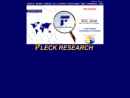 Website Snapshot of Fleck Research