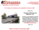 Website Snapshot of Foradora Welding & Machine, Inc.