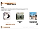 Website Snapshot of Formcrete, Inc.
