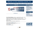 Website Snapshot of Forte Automation Systems, Inc.