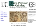 Website Snapshot of Florida Precision Disc Grinding