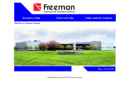 Website Snapshot of Freeman Co.