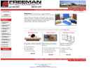 Website Snapshot of Freeman Mfg. & Supply Co. - Mount Joy