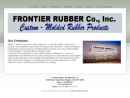 Website Snapshot of Frontier Rubber & Machine Co.