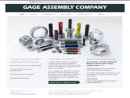 Website Snapshot of GAGE ASSEMBLY CO