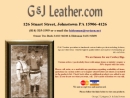 Website Snapshot of G & J Leather