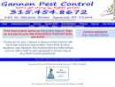 Website Snapshot of GANNON PEST CONTROL INC.
