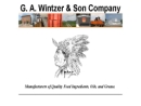 Website Snapshot of Wintzer & Son Co., G. A.
