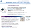 Website Snapshot of GE Analytical Instruments