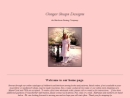 Website Snapshot of Ginger Snaps Designs