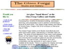 Website Snapshot of Glass Forge Gallery & Studio