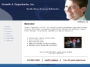 Website Snapshot of GROWTH & OPPORTUNITY  INC