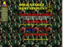 Website Snapshot of GOLD NUGGET ARMY SURPLUS INC