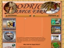 Website Snapshot of Goodrich's Maple Farm