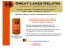 Website Snapshot of Great Lakes Gelatin
